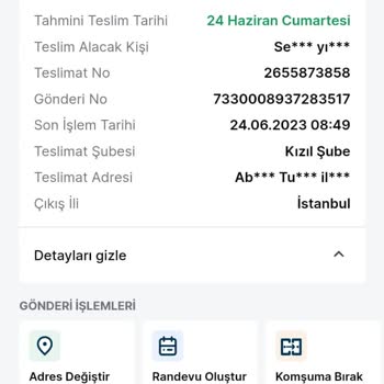Trendyol Ürünüm Teslimat Şubesinde Yatıyor