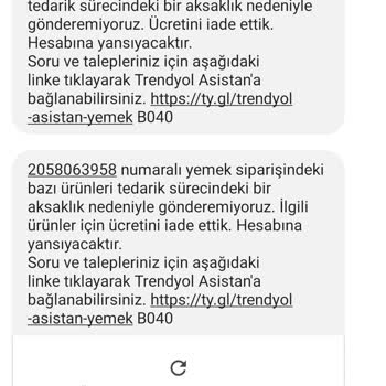 Trendyol Yemek İadesini 22 Gündür Yapmıyor.