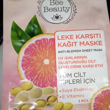 Gratis Bee Beauty Leke Karşıtı Kağıt Maske!