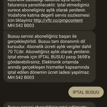 Vodafone Buse Aboneliği Oyunu!