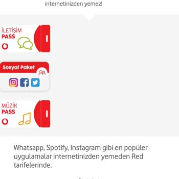 Vodafone Sosyal Pass’ın Instagram'dan Yediğinden Şüpheleniyorum