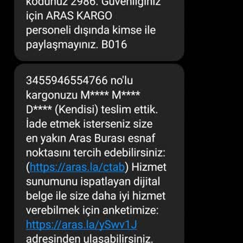 Aras Kargo Personelinin Yaptığı Hatadan Müşteriyi Sorumlu Tutması