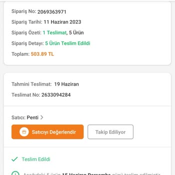 Trendyol Express Trendyol Siparişim Gelmediği Halde Israrla Teslim Ettik Diyorlar