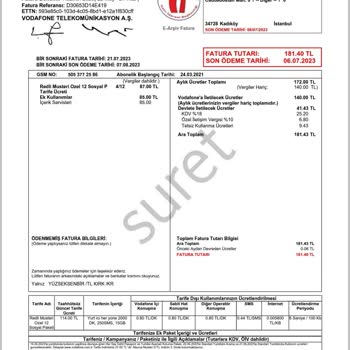 Vodafone Faturaya Ek İçerik Aboneliği