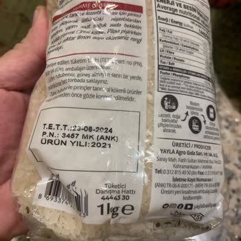 Yayla Bakliyat Yayla Gıda Kurtlu Pirinç