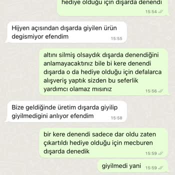 Papuc Konağı Ürünü Kullanmamış Olmamıza Rağmen Değişim Yapılmadı