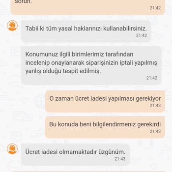 Trendyol Yemek Gelmeyen Siparişin Ücreti