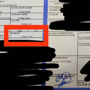 Tüvtürk Güneşli Muayene İstasyonunda Renk Tespiti Hatası