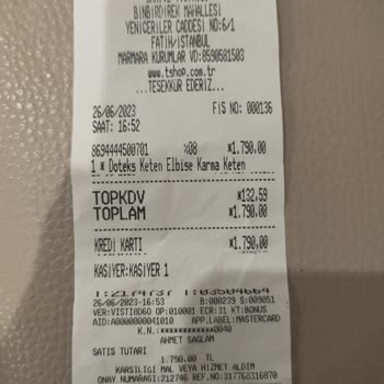 Tshop İade Etmek İstiyorum