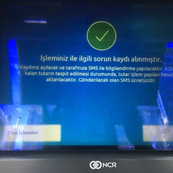 Yapı Kredi Bankası ATM Para Sıkışması