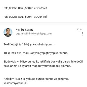 Pegasus Pişmanlıktır. 2 Aydır Valizimi Ve Eşyamı Kaybetti,