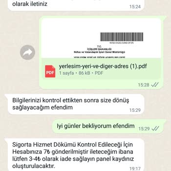 Gratis İs İlanı İçin IBAN T. C. İstemeleri