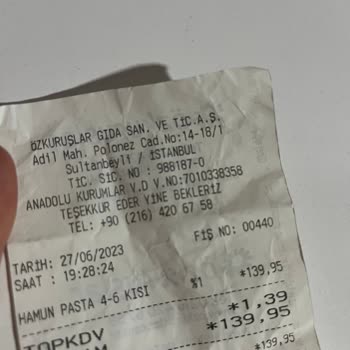 Özkuruşlar Market Bozuk Pasta