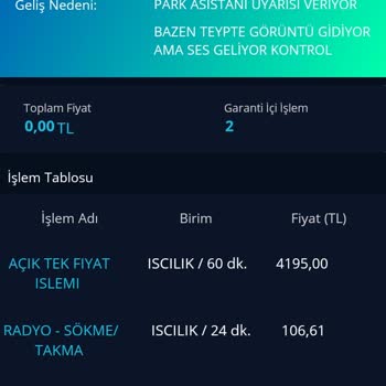 Fiat Tablet Ekran Kararması