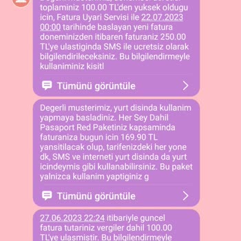 Vodafone Her Şey Dahil Pasaport Red Paketi Ücret İadesi
