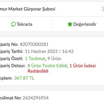 Trendyol Hızlı Market 'te Bozuk Sosise Yetersiz Kanıt Saçmalığı!