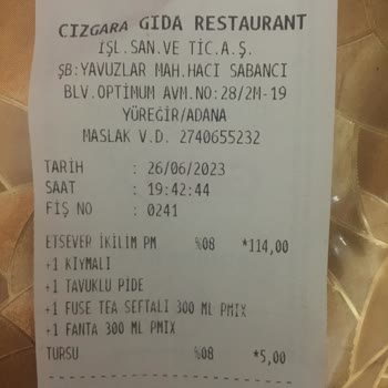 Adana Optimumum AVM'de Pidem İsimli Firmadan Zehirlendik