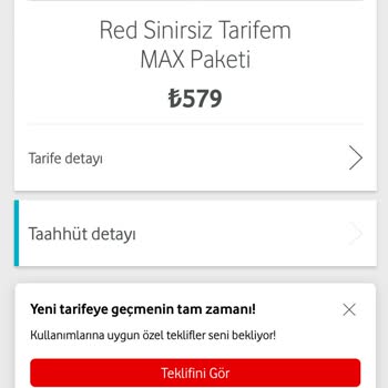Vodafone Konuşulandan Fazla Fiyatlı Tarife