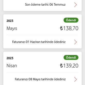 Vodafone Konuşulandan Fazla Fiyatlı Tarife