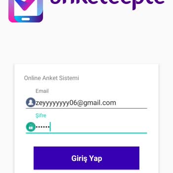 Anket Cepte Giriş Yapamıyorum