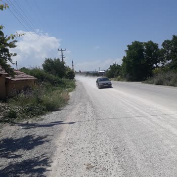 Ilgın Belediyesi Mahalle Yollarından Kaynaklı Tozlar