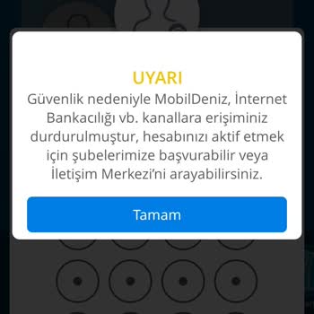 Denizbank Erişim Kısıtlaması Mağdurum