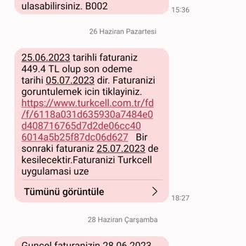 Turkcell'in Gereksiz Fatura Borçlandırması