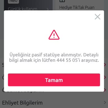 Tik Tak Pasif Üyelik