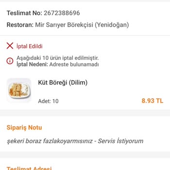 Trendyol Yemek Ücret İademi Yapmıyor