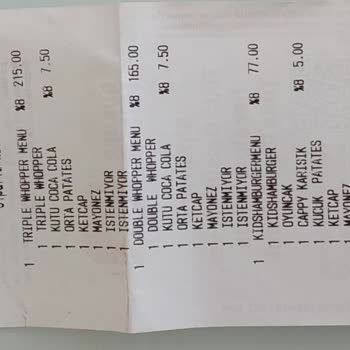 Burger King Lezzetsizlik Ve Hizmet Kalitesi