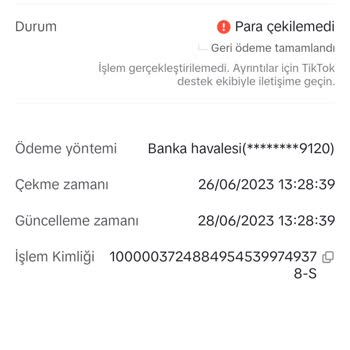 Tiktoktr.com Para Çekme Geri İade Oluyor