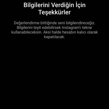 Instagram Teyit Bilgilendirmesi!