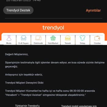 Trendyol'un Dolar Kuruna Bağlı Sipariş İptali