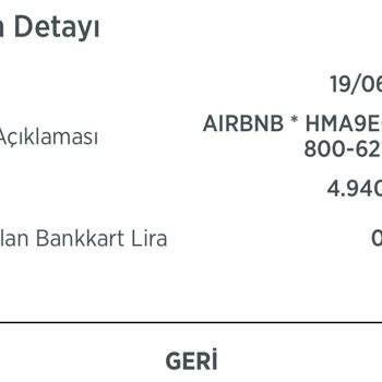 Airbnb Sitesinin Kredi Kartımdan Fazla Ücret Çekmesi