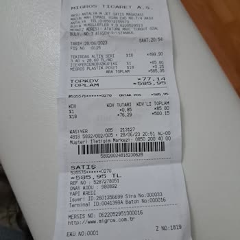 Migros Ücret İade Talebi