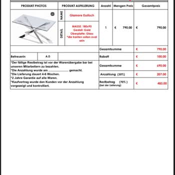 Platon Möbel Ürün Hasarlı Çıktı