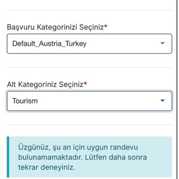 VFS Global VFS-Global Randevu Alamıyorum
