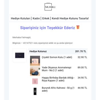 Muhiku Sipariş Teslim Sorunu