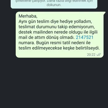 Muhiku Sipariş Teslim Sorunu