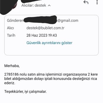 Bubilet Uygulaması Geri Dönüş Yapmıyor