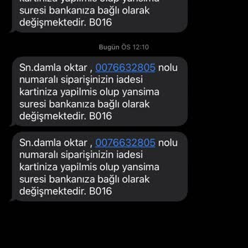 Watsons Sipariş Oluşturamıyorum Anında İptal Ediliyor