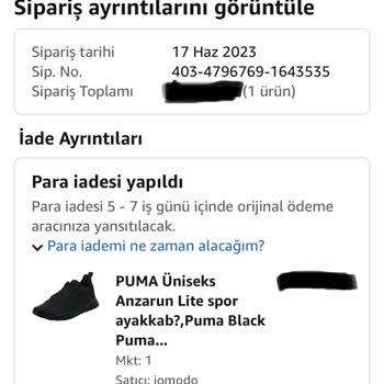 Amazon Prime Siparişi Kendiliğinden İptal Oldu