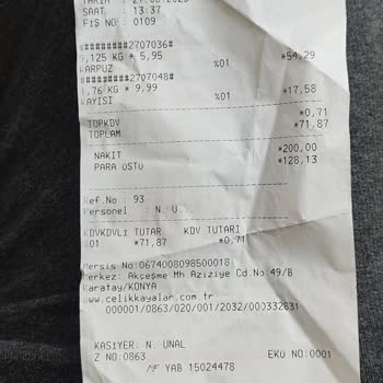 Çelikkayalar Market Çelikkayalar Çürük Ürün