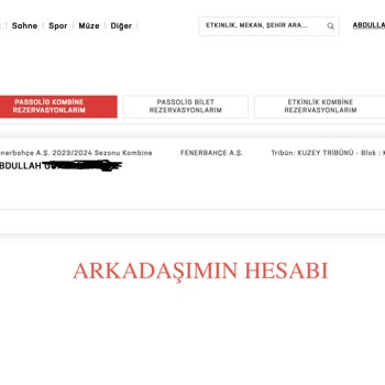Passolig Kombine Yenileyememe Problemi