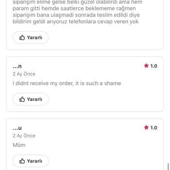 Yemek Sepeti Tam Bir Fiyasko