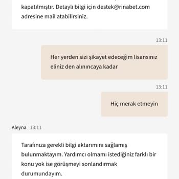 Gaming Curacao Rinabet Şikayet Lisans İhlali
