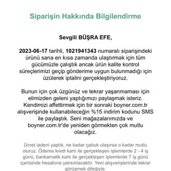 Boyner'den Havaianas Terlik Siparişi Sorunu