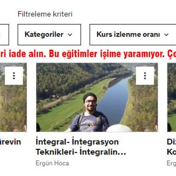 Udemy Eğitim İade Sorunu