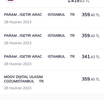 MOOV Uygulama Üzerinde Ki Sorun