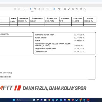 Ankara Metromall AVM GYM Fit Spor Salonu Yıllık Ücreti